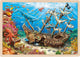Goki puzzel - gezonken schip santa elena - 192 stukjes - 46,5x33x1cm - hout - 4+