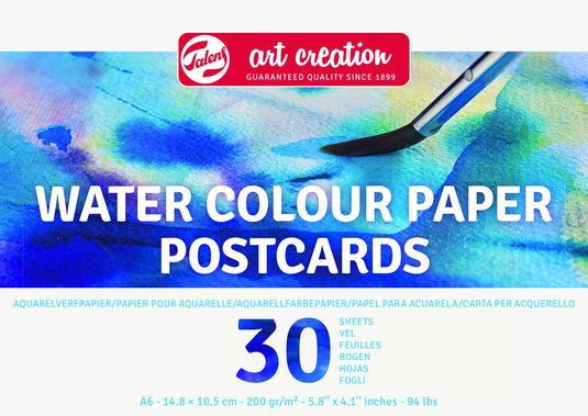 Talens art creation aquarelverfpapier tac 200gr a6 blauw | 3 stuks