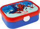 Mepal lunchbox campus - 750 ml - broodtrommel met vakjes voor kinderen - geschikt voor 4 boterhammen - spiderman