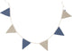 Jollein vlaggenlijn - 200x17cm - jeans blue olive green