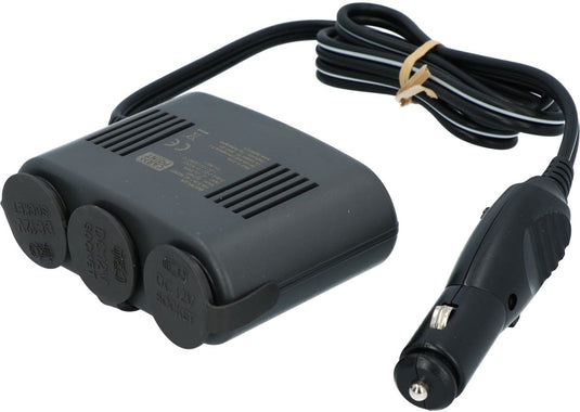 Carpoint led 3-weg aanstekerdoos - 12v - 10a