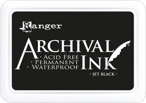 Ranger industries ranger archival permanent ink pad - jet black - zwart