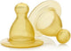 Natursutten - rubberen flesspenen - slow flow - 0+ maanden - 2 stuks