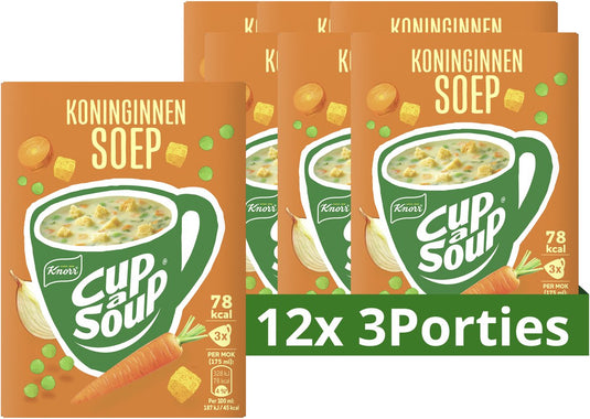 Knorr cup a soup - koninginnen - zonder smaakversterkers, kleurstoffen en conserveermiddelen - 36 porties