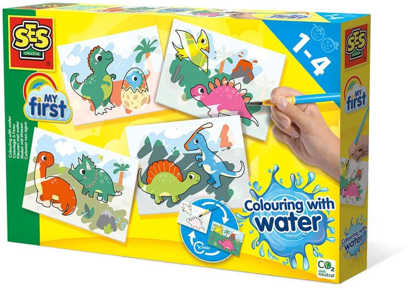 Load image into Gallery viewer, Ses creative ses my first kleuren met water - dino's
