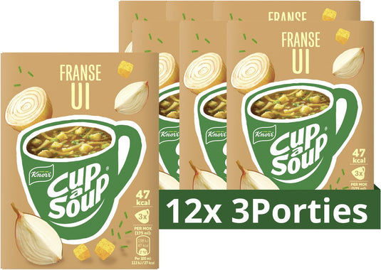 Knorr cup a soup - franse ui - zonder toegevoegde smaakversterkers en kunstmatige kleurstoffen - 36 porties