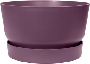 Elho greenville schaal 33 - plantenschaal met waterreservoir - 100% gerecycled plastic - ø 32.5 x h 19.4 cm - vintage pruim