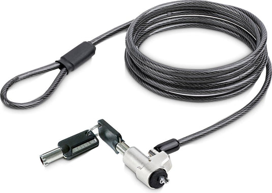 Startech laptop kabelslot compatibel met noble wedge®, 2m, anti-diefstal kabelslot, security kabel voor dell xps latitude 2-in-1 notebooks, snijbestendig, stalen laptopslot (nblwk-laptop-lock)