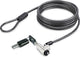 Startech laptop kabelslot compatibel met noble wedge®, 2m, anti-diefstal kabelslot, security kabel voor dell xps latitude 2-in-1 notebooks, snijbestendig, stalen laptopslot (nblwk-laptop-lock)