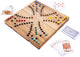 Longfield toc opklapbaar 4 spelers – houten bordspel – reisvriendelijk strategiespel – klassiek gezelschapsspel – 2 tot 4 spelers – engelhart