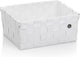 Kela badkamer - neo mand 24x31x14 cm - polypropyleen - wit