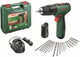 Bosch gereedschap - 12v accu-boormachine met hamer en toebehoren, 2 x 1,5 ah li-ion accu's, lader 06039d3105