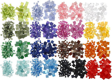 Creativ company https: www.cchobby.nl mini-mozaiek-afm-5x5-10x10-mm-dikte-2-mm-800-gr-32x25-gr-1-doos