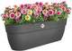 Elho vibia campana easy hanger xl 58 - plantenbak voor balkon - balkonbak - 100% gerecycled plastic - l56 x b26.8 x h23.7 cm - antraciet