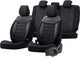 Otom comfortline stoelhoezenset - leer textiel - 11-delig - zwart