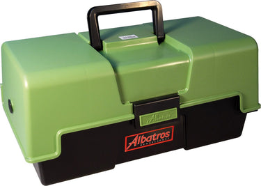 Albatros viskoffer - met 3 laden - 43 x 21 x 20 cm - groen
