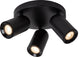 Lucide punch - plafondspot (plafondlamp) - ø 21 cm - 3xgu10 - zwart
