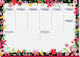 Sigel bureau onderlegger jolie - flower love - a3 - 30 vel - ongedateerd - si-js200