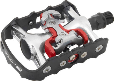 Tecora force spd mixed pedalen zilver