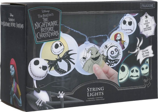 Paladone products the nightmare before christmas - glow in the dark with sticker lichtslinger - multicolours