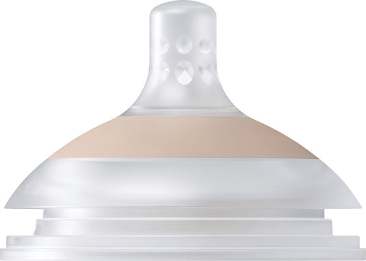 Difrax lovi mammafeel dynamische flessenspeen - 9+ maanden - fast - roze - 1 stuk