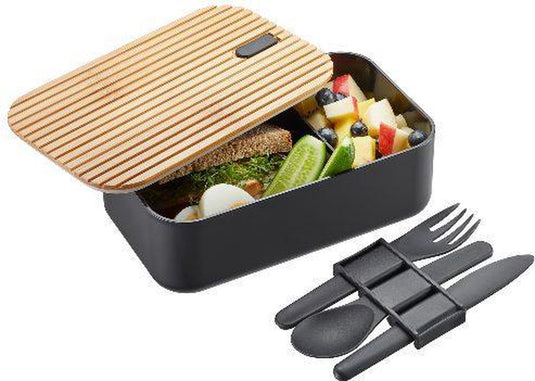 Gefu move lunchbox - rvs lunchbox met bestek - 1,2 liter