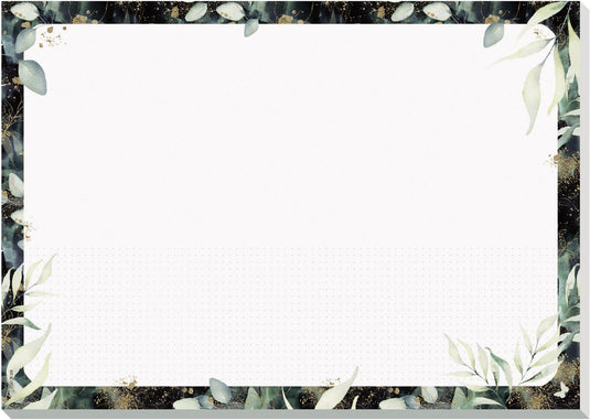 Sigel bureau onderlegger a3 - jolie - glamorous leaves - 30 vel - ongedateerd - si-js103