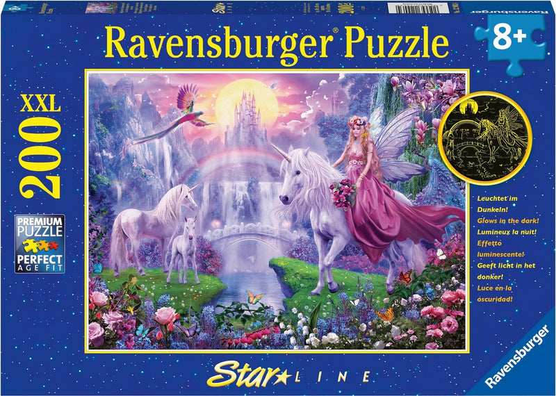 Load image into Gallery viewer, Ravensburger puzzel magische eenhoornnacht - legpuzzel - 200 stukjes
