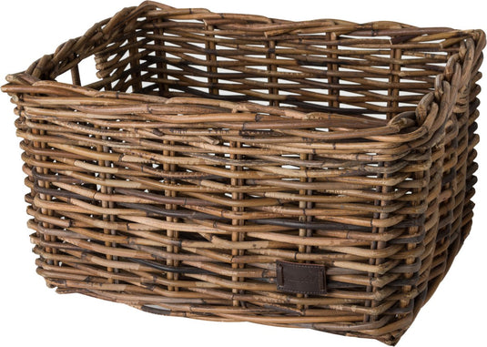 Fastrider zeno rotan fietsmand - bruin - 26l - handgemaakt