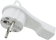 Q-link platte steker +ra wit