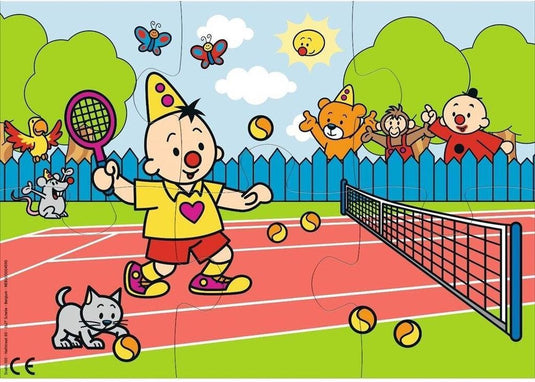 Studio 100 legpuzzel bumba tennis 34 cm karton blauw 6 stuks