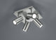 Trio marley - spot - nikkel mat - excl. 4x gu10 3w
