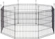 Beeztees premium vihar konijnenren xl - knaagdierenren - 8 panelen - paneel 60x70 cm - dia 155 cm