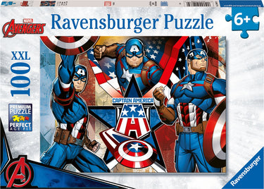 Ravensburger puzzel captain america - legpuzzel - 100 xxl stukjes
