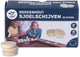 Longfield set sjsjoelschijven berkenhout groot – set van 30 hol gedraaide schijven ø 52 mm – voor sjoelbakken, recreatie wedstrijden –