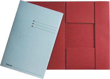 Esselte manilla 3-klepsmap - a4 - 50 stuks - rood