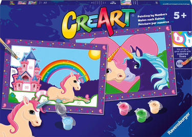 Ravensburger creart schilderen op nummer - magische eenhoorns