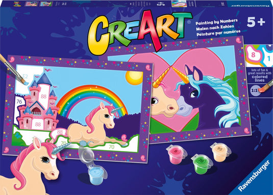 Ravensburger creart schilderen op nummer - magische eenhoorns