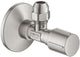 Grohe hoekstopkraan knel 1 2x3 8 m. metalen greep supersteel