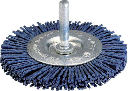 Wolfcraft - nylondraad schijfborstel voor boormachine - soft ø 75 mm - nylon borstel - 2726000