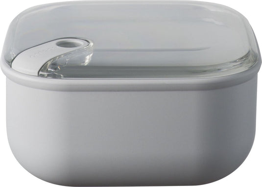 Omada - pull box lunchbox vierkant 2 liter - polypropyleen - grijs -