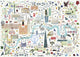 Gibsons - map of london (door josie shenoy) - 1000 stukjes 49×68cm (b×h) - legpuzzel voor volwassenen