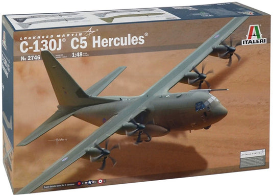 Italeri modelbouwpakket vliegtuigen - 2746 c-130j c5 hercules - lockheed martin plastic - 1:48 - modelbouw