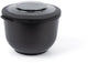Amuse tylla charcoal - 1200ml - lunchbox – lunchtrommel – bowl met deksel - perfect afsluitbare vershouddoos - saladebox voor onderweg - bpa-vrij – zwart