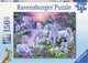 Ravensburger eenhoorns in het avondrood - puzzel van 150 stukjes