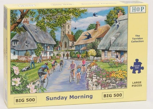 House of puzzles legpuzzel - xl 500 grote stukken - sunday morning - house of puzzels