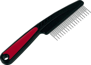 Ferplast kam roterende tanden - hondenvachtkam - 19.8x1.4x5.5 cm rood zwart