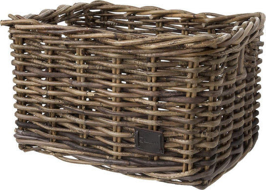 Fastrider zeno rotan fietsmand - bruin - 17l - handgemaakt