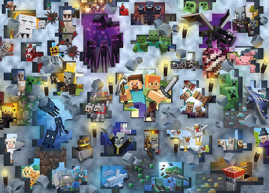 Ravensburger puzzel minecraft - 1000 stukjes legpuzzel.