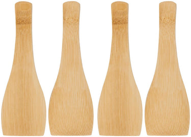 Alpina raclette spatels – 4 stuks – bamboe spatels – houten raclette spatels